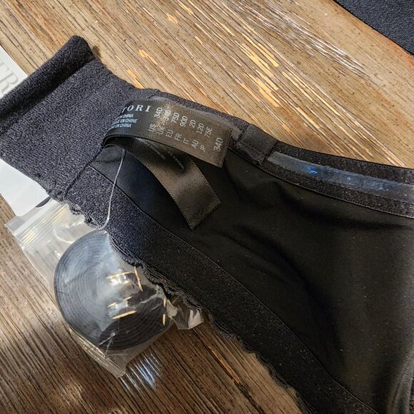 Natori Pure Luxe Strapless Contour Underwire Bra NWT Black 34D - Picture 11 of 14